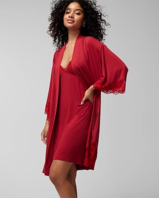 Lace Short Robe