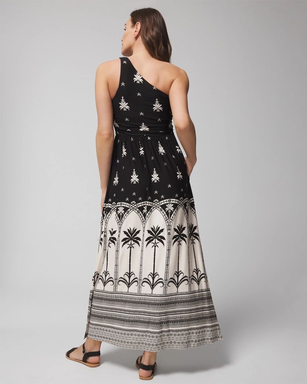 One-Shoulder Knot Maxi