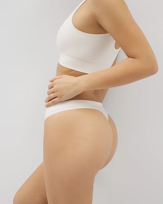 Seamless Rib Thong Panty click to view larger image.