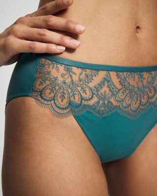 Tattoo Lace Embroidered High Leg Panty click to view larger image.