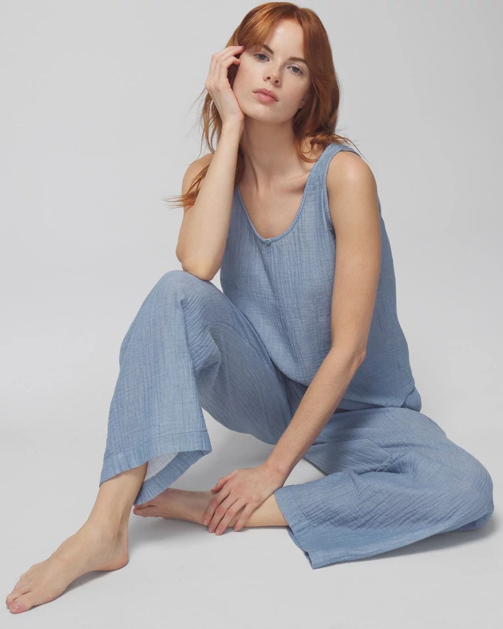 Cotton Gauze Pajama Tank