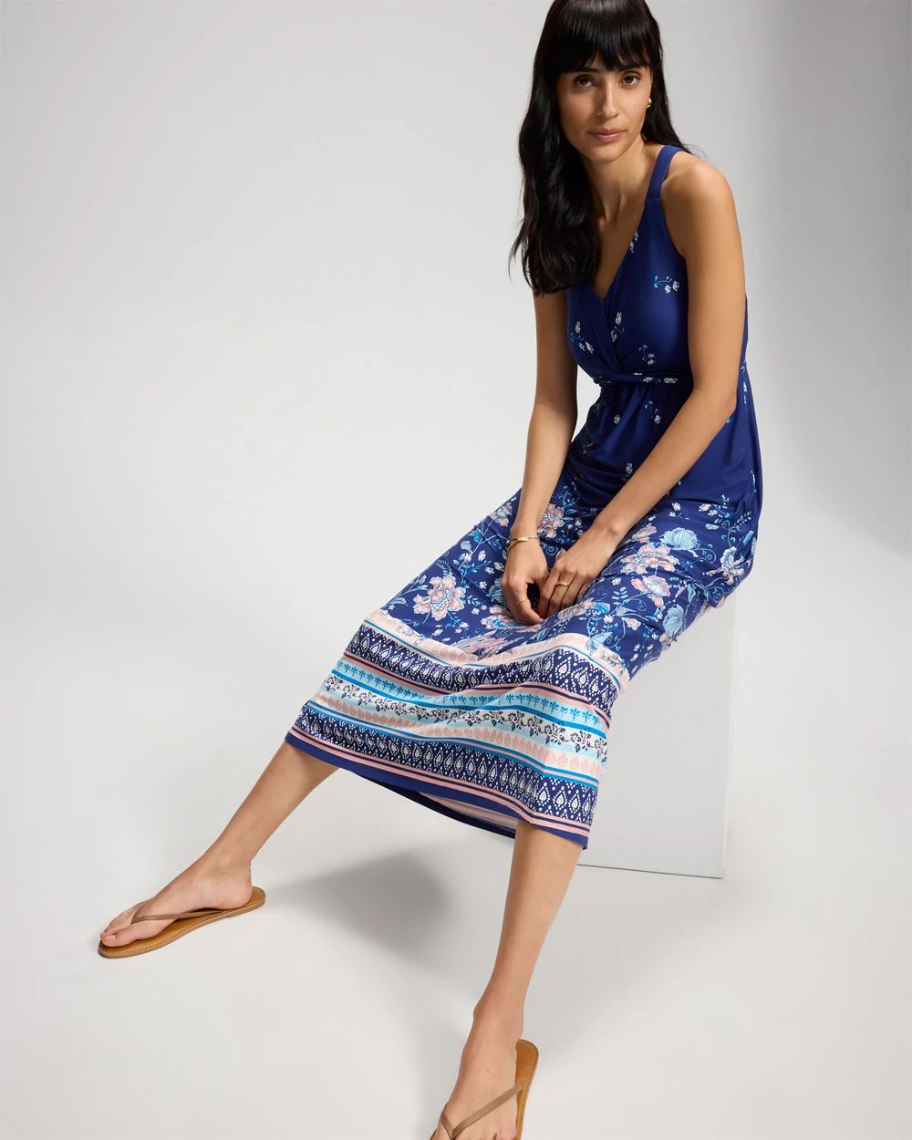 Twist-Front Maxi Bra Dress click to view larger image.