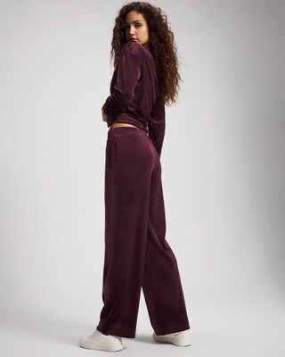 Velour Straight Leg Pants click to view larger image.