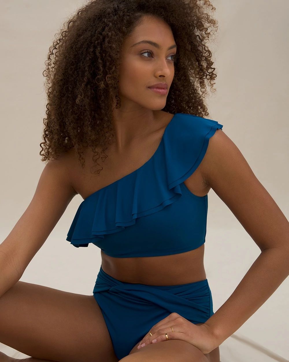 Ruffle One Shoulder Top
