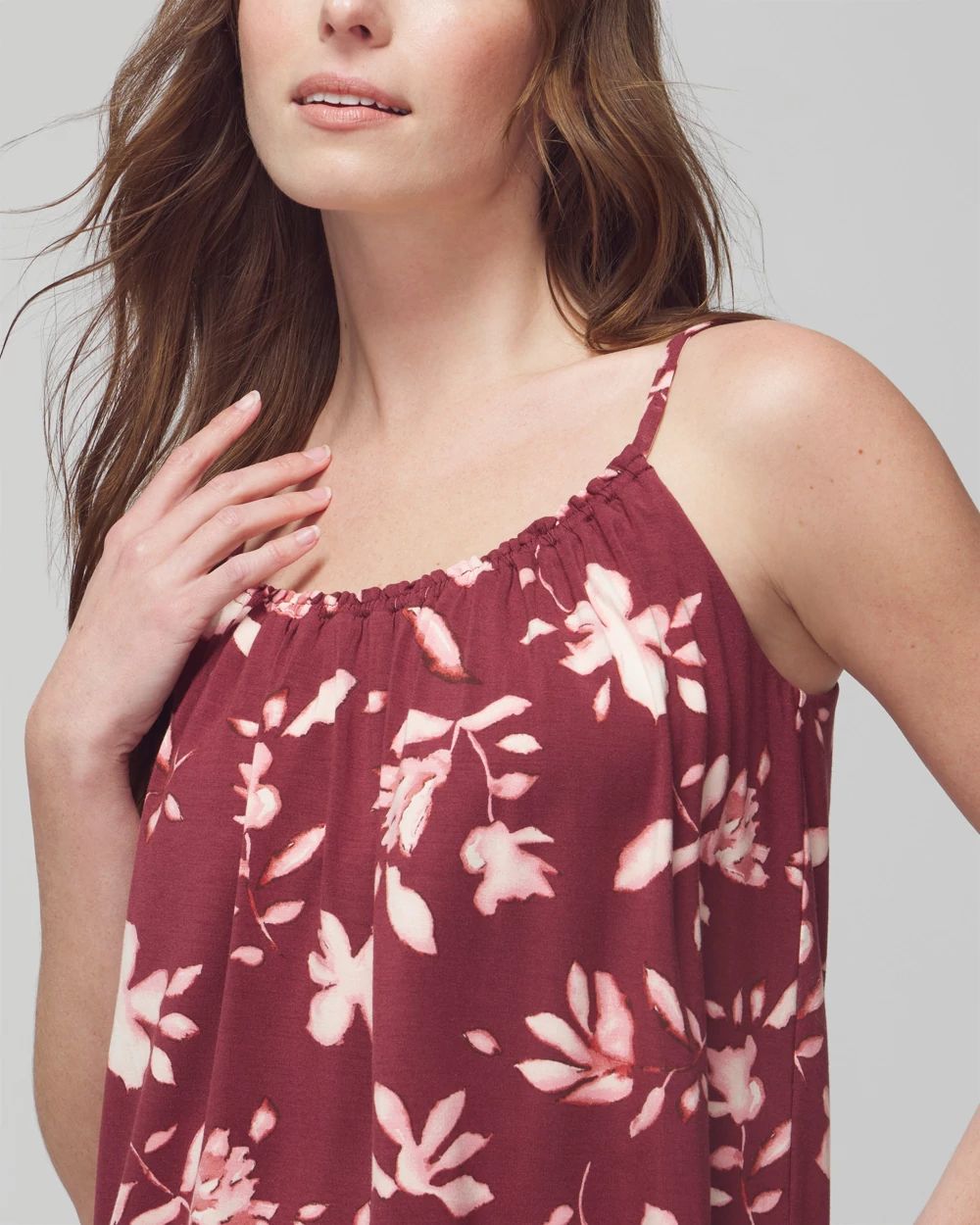 Shirred Neck Pajama Cami