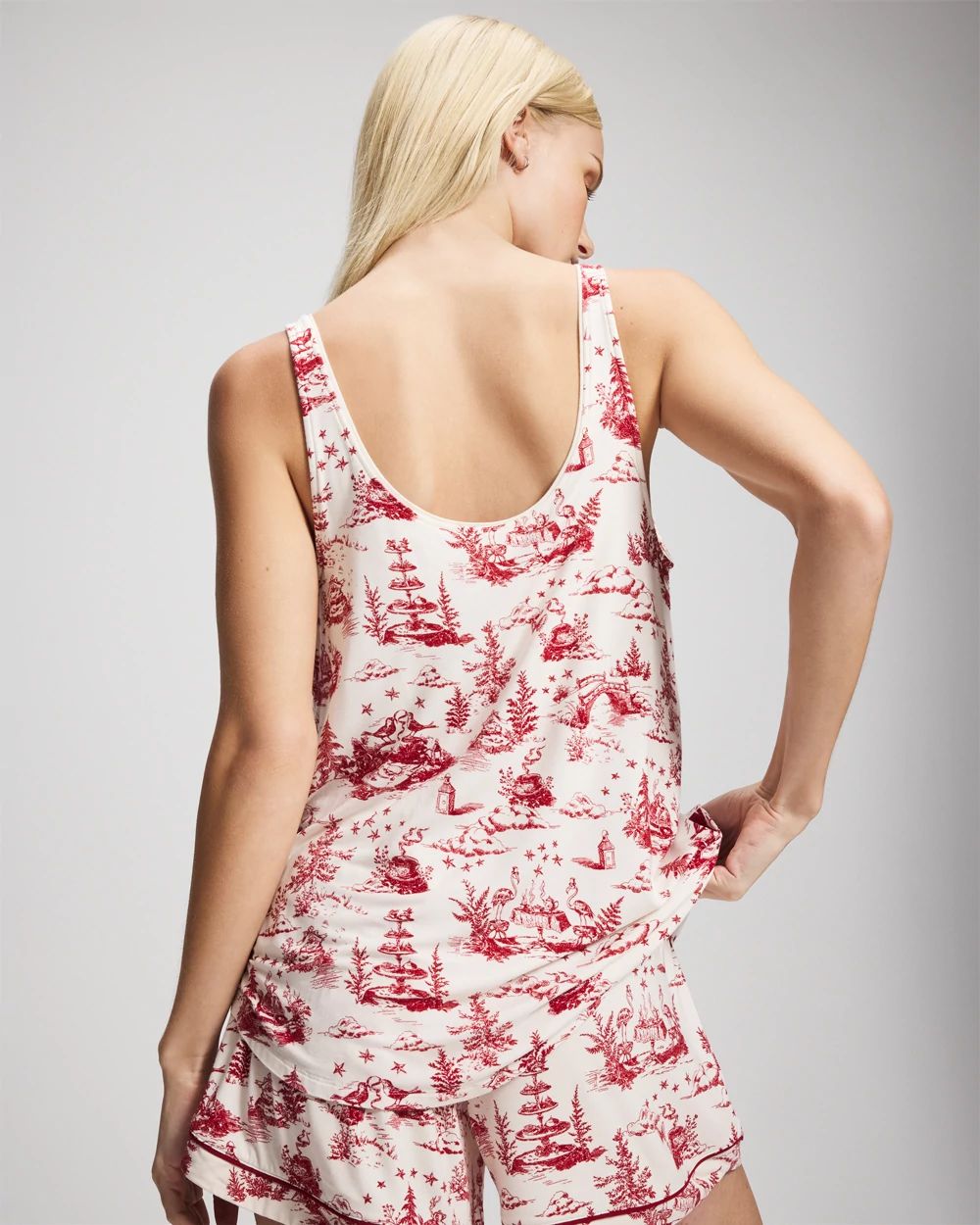 Cool Nights Pajama Tank With Piping