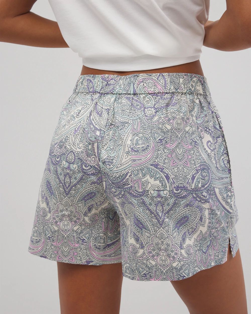 Cotton PoplinPajama Shorts