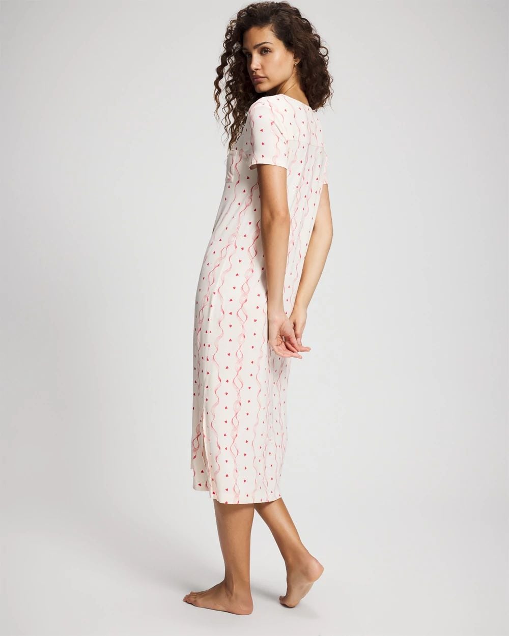 Short Sleeve Long Sleepshirt click to view larger image.