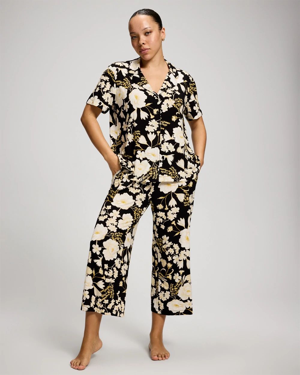 Cropped Pajama Pants