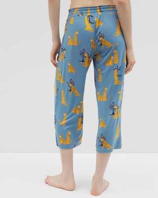 Cropped Pajama Pants click to view larger image.