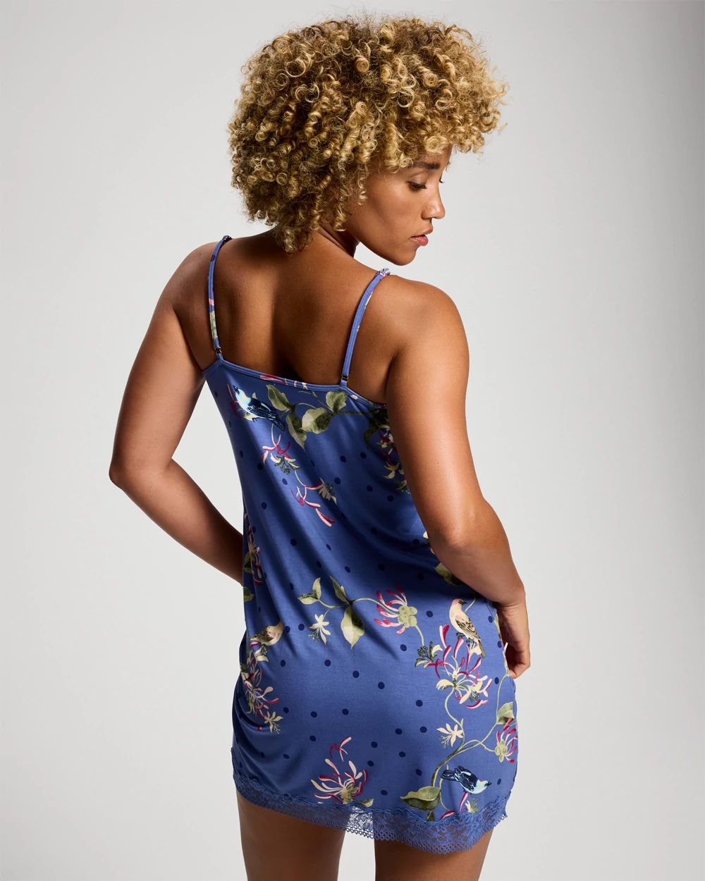 Bold Floral Lace Chemise click to view larger image.