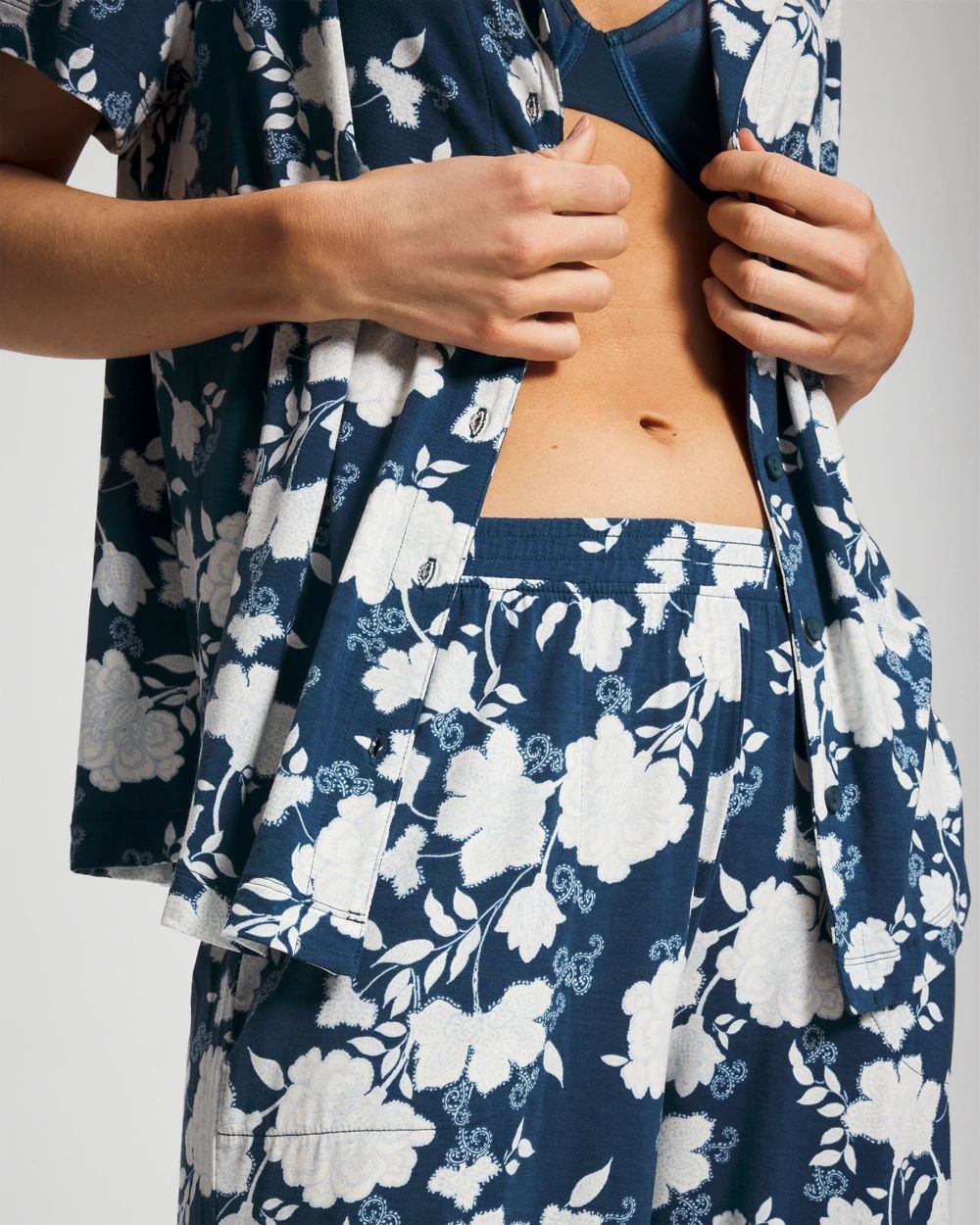 Cool Nights Cropped Pajama Pants