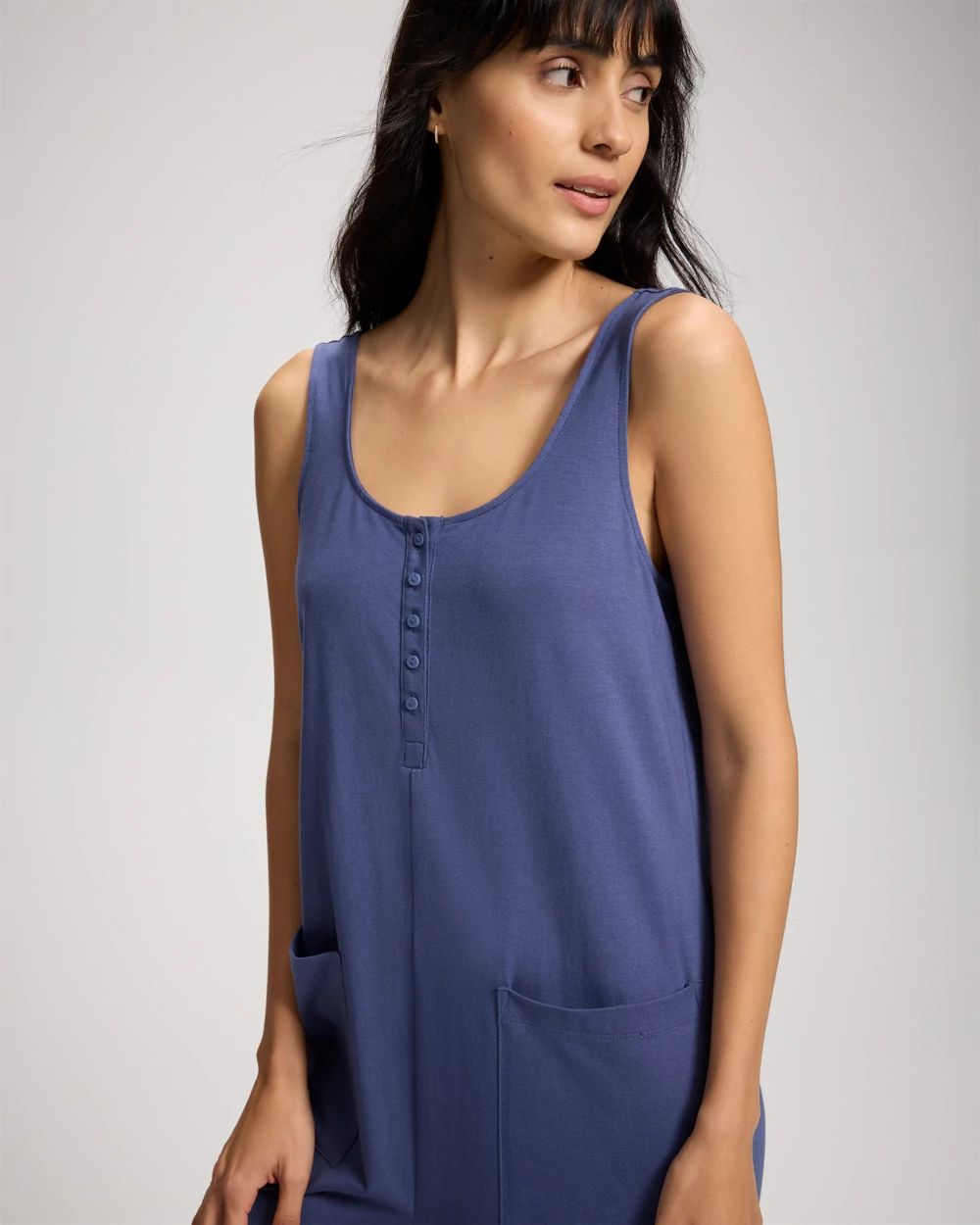 Most Loved Cotton Henley Jumpsuit