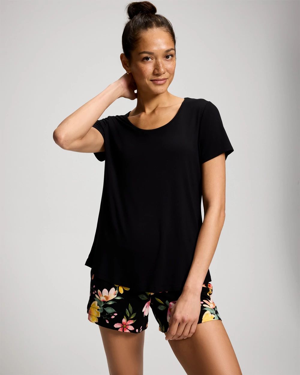 Cool Nights Short Sleeve and Short Pajama Set