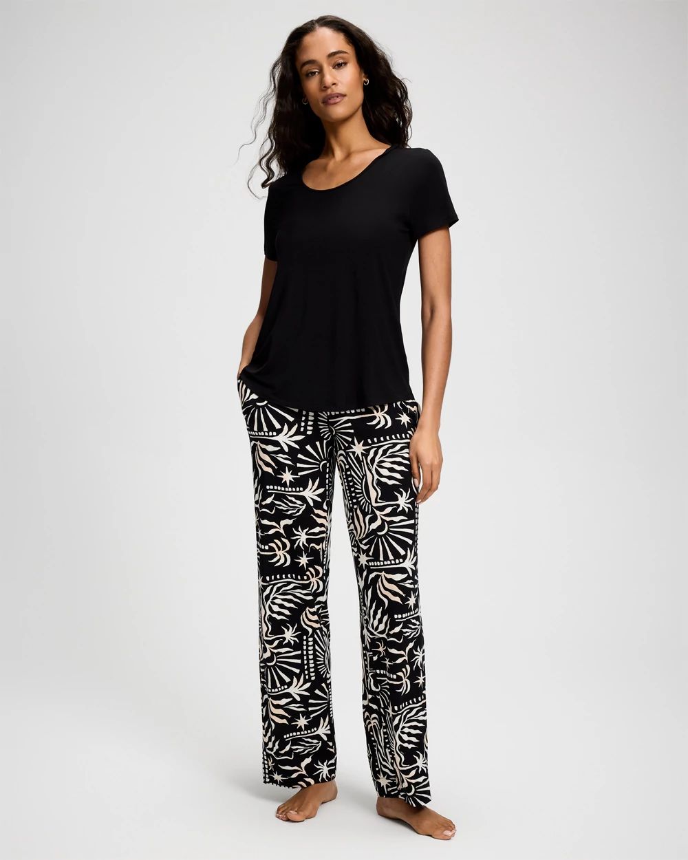 Cool Nights Short Sleeve + Pant Pajama Set