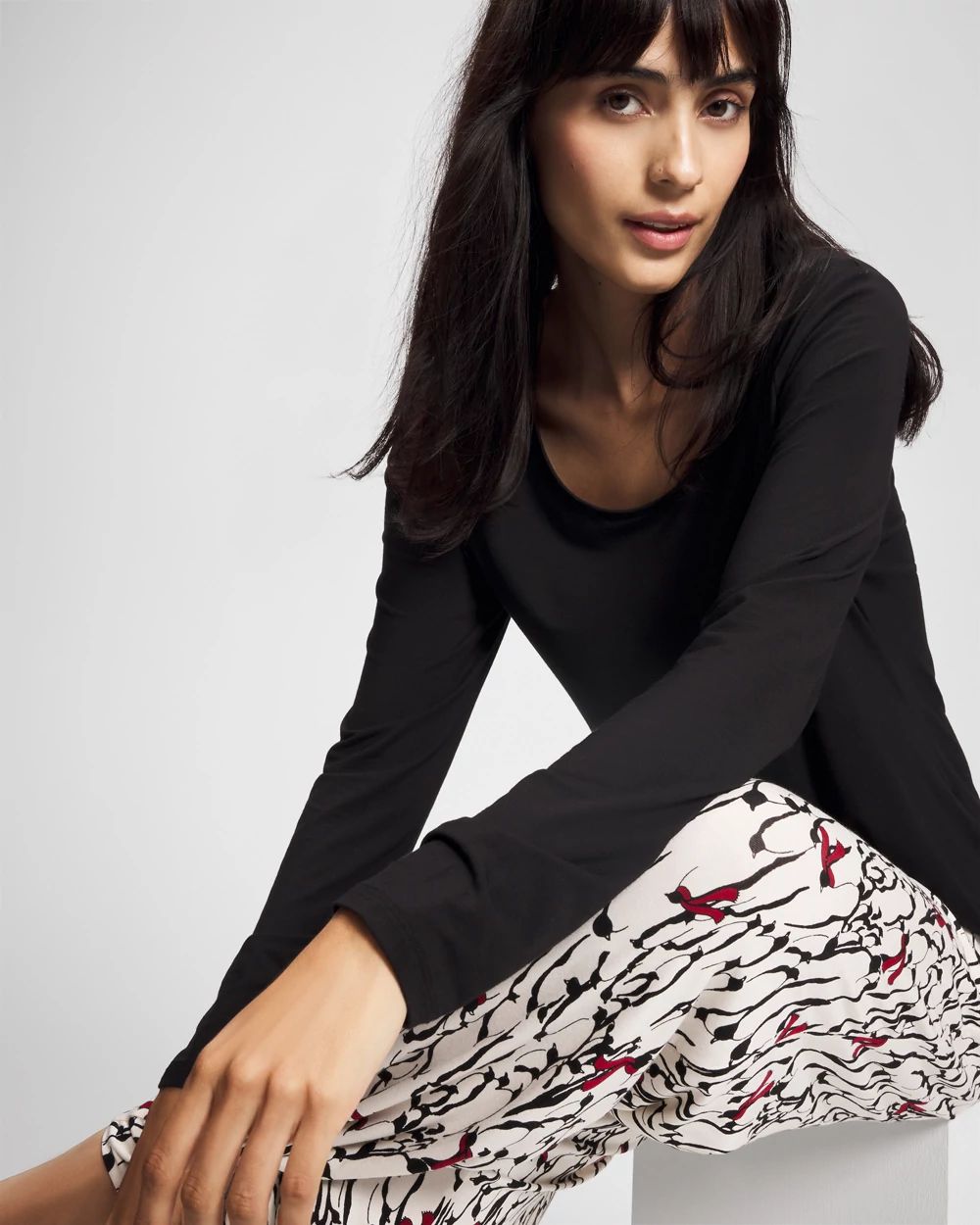 Cool Nights Packaged Long-Sleeve Pant Pajama Set