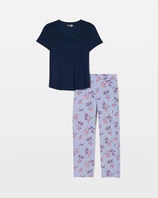 Short Sleeve + Pant Pajama Set click to view larger image.