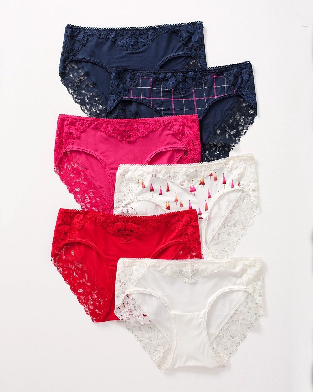 Signature Lace Hipster 6 Pack