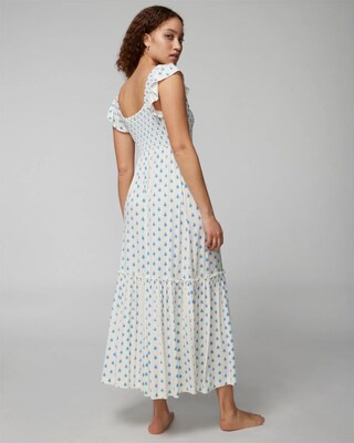 Smocked Ruffle Gown