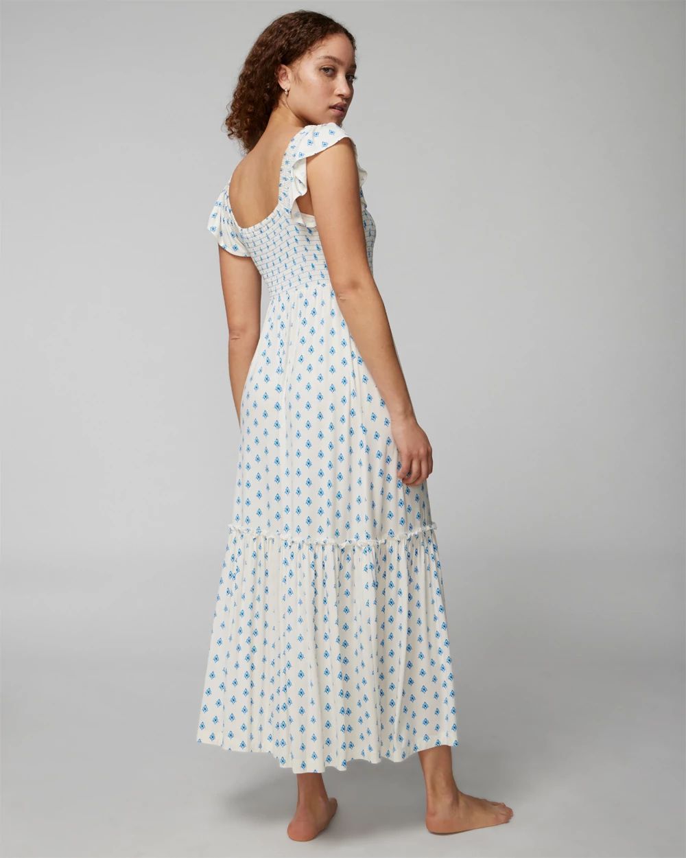 Smocked Ruffle Gown
