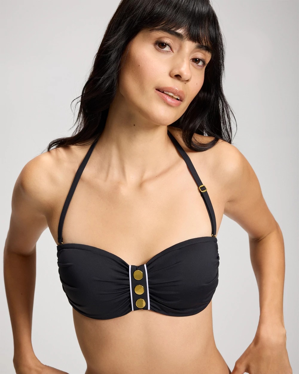 Ahoy Captain Bandeau Bikini Swim Top