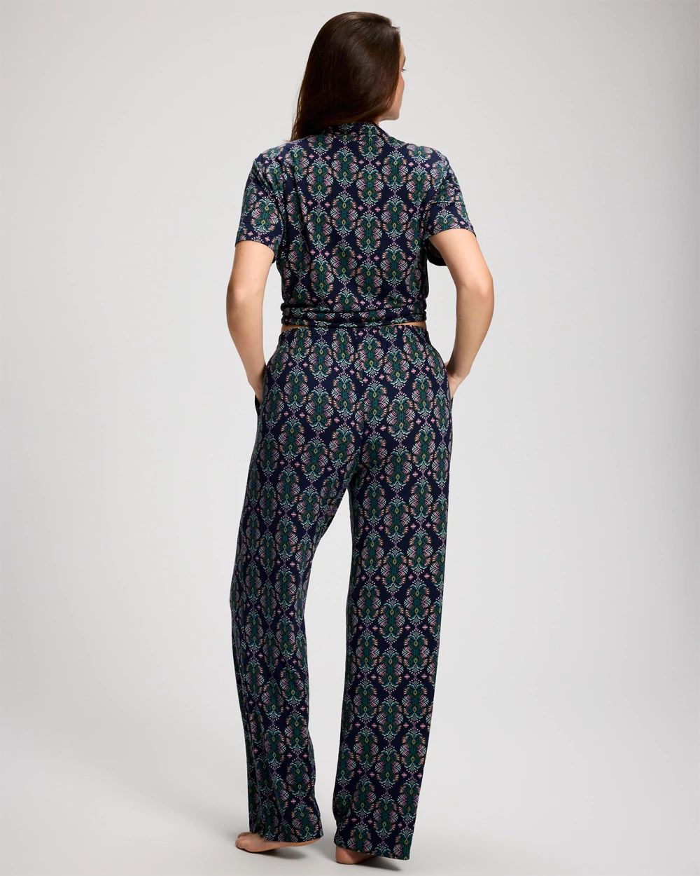 Printed Pajama Pants click to view larger image.