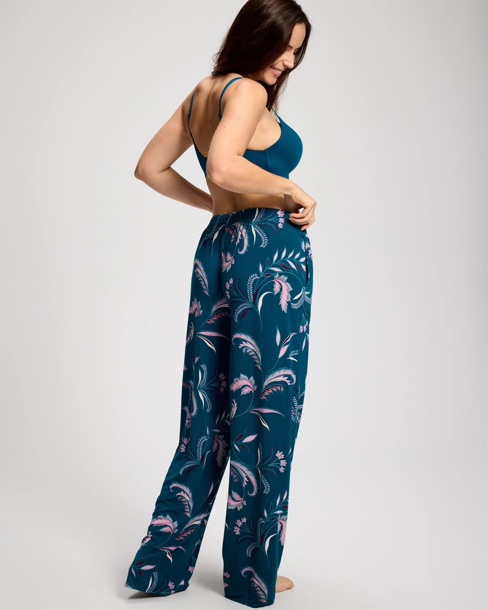Printed Pajama Pants click to view larger image.