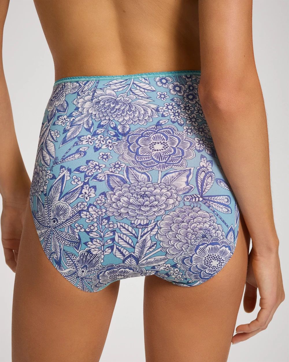 Vanishing Edge Microfiber Modern Brief Panty with Lace