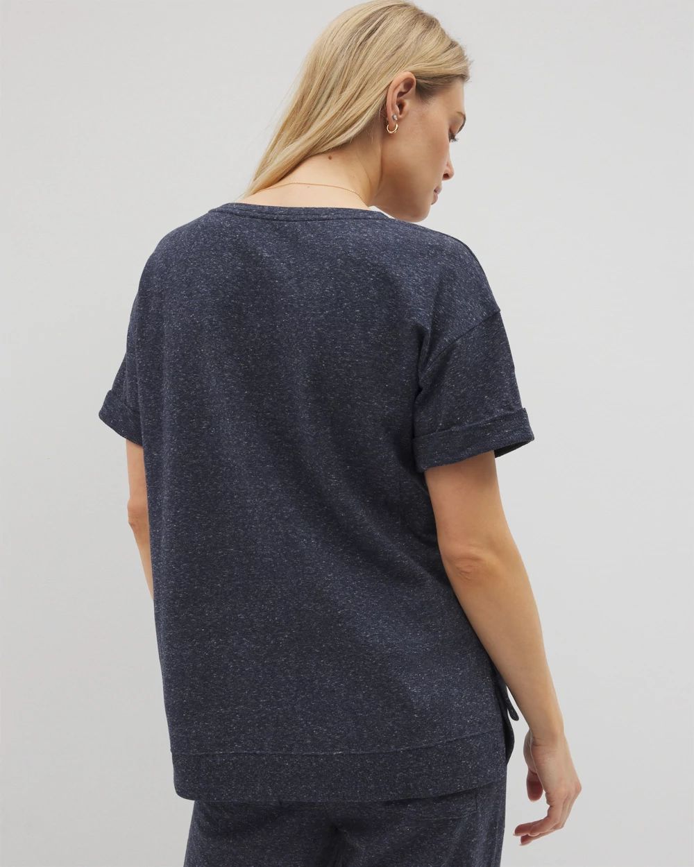Essential Terry Relaxed Short Sleeve Top