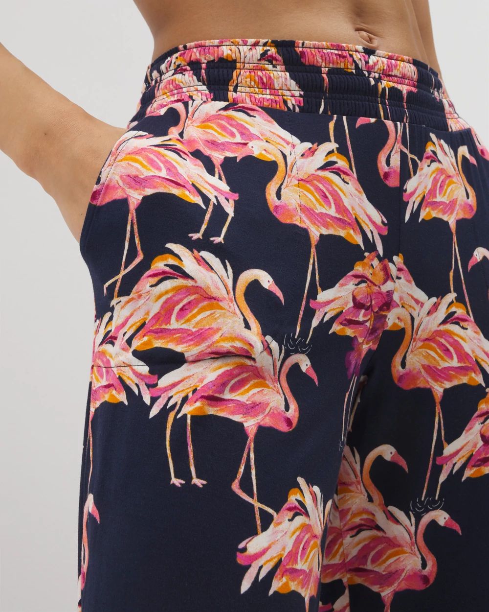 Cropped Pajama Pants click to view larger image.