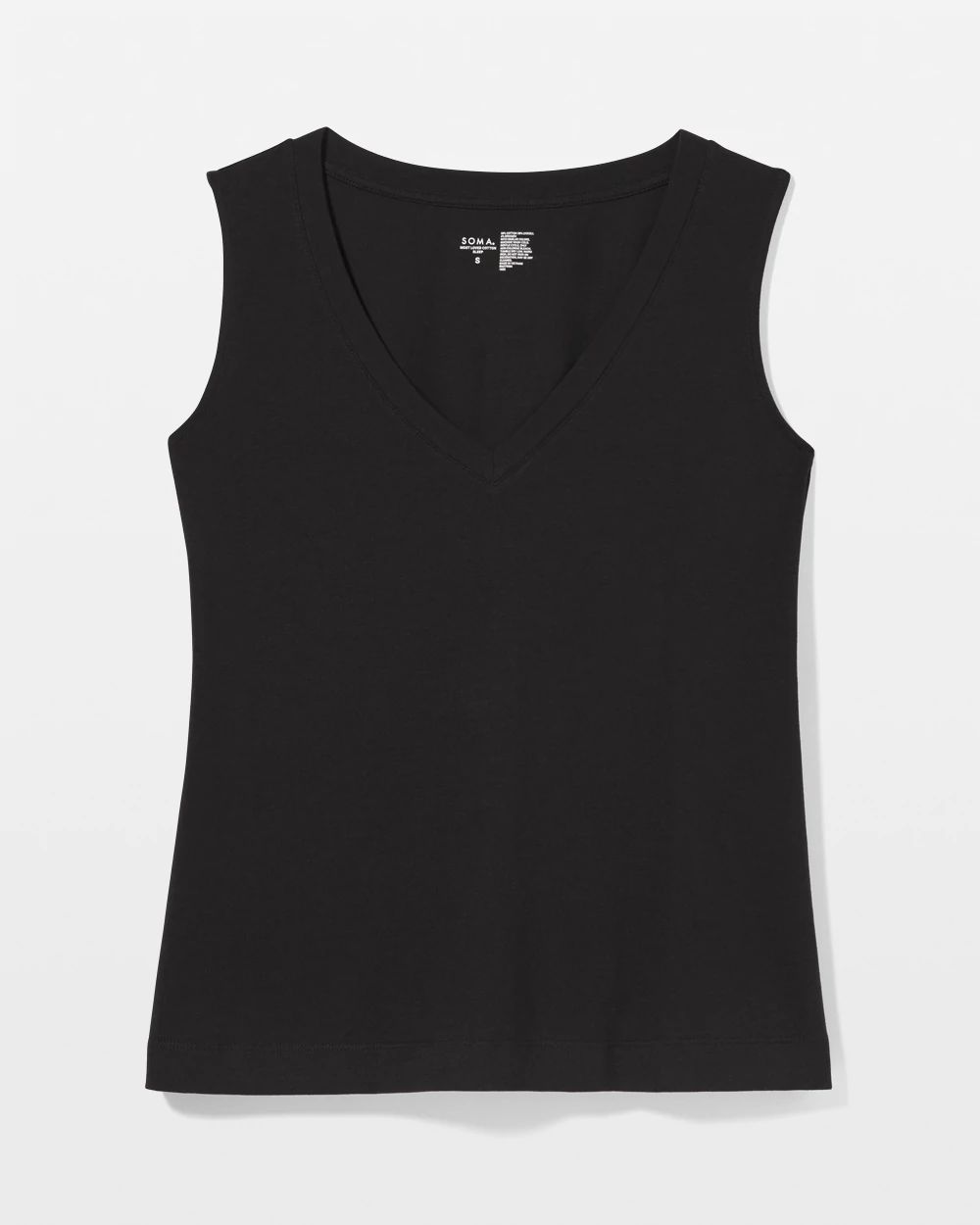 V-Neck Relaxed Fit Pajama Tank click to view larger image.