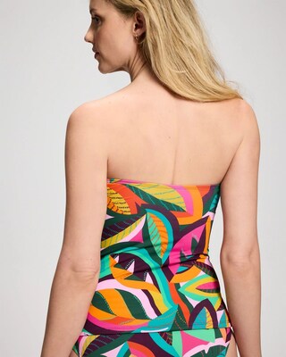 Wild and Free Draped Tankini Swim Top click to view larger image.