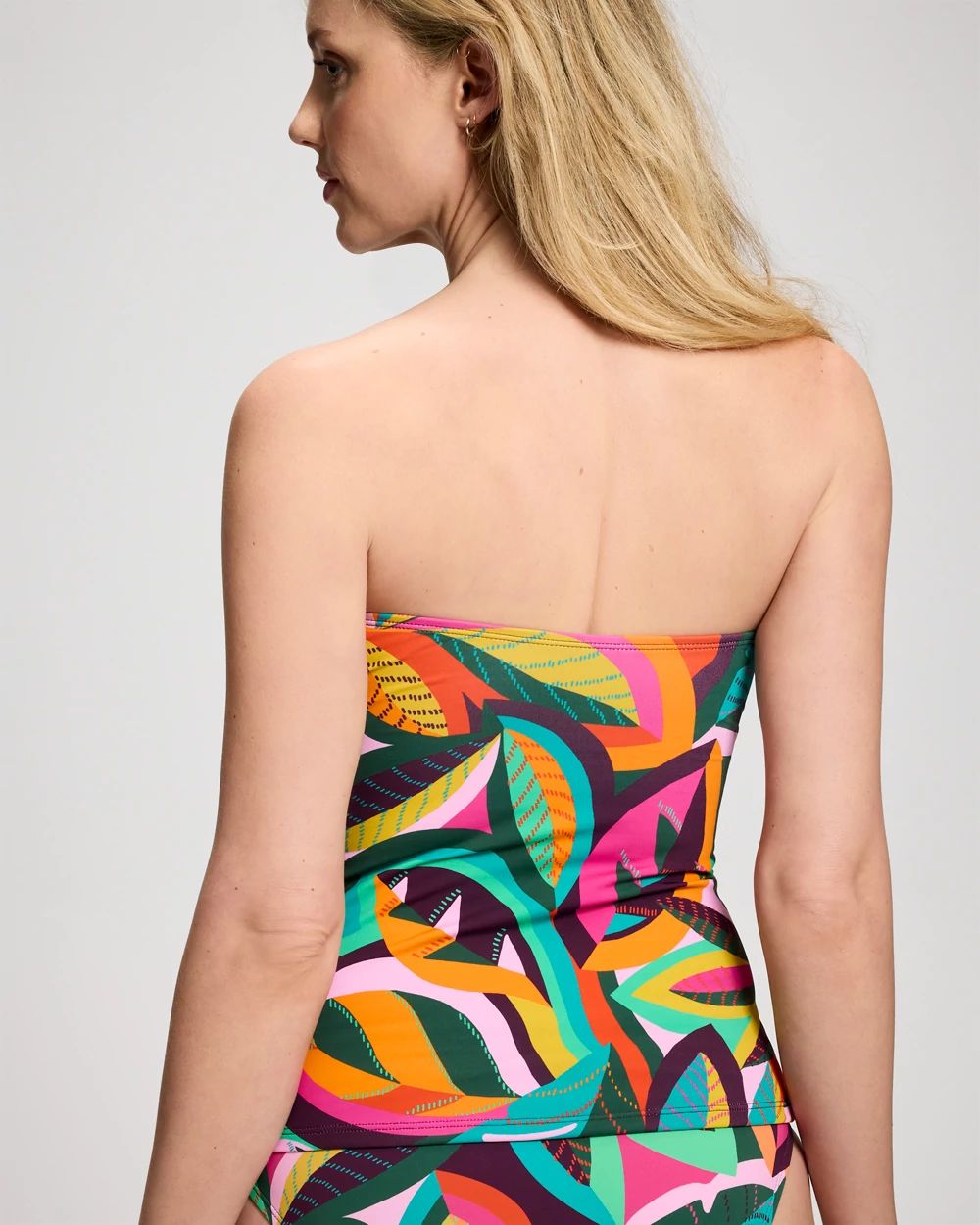 Wild and Free Draped Tankini Swim Top click to view larger image.