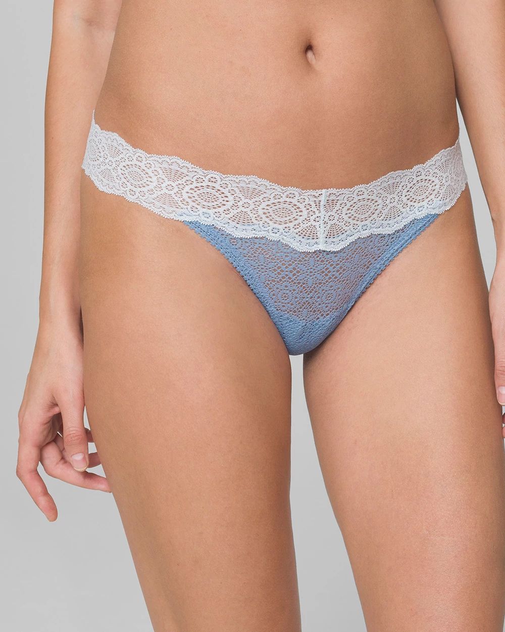 Allover Geo Lace Thong 3 Pack