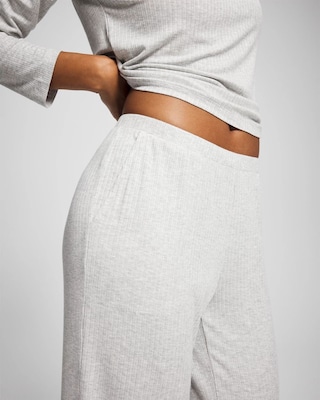 Pointelle Wide Leg Pajama Pant click to view larger image.