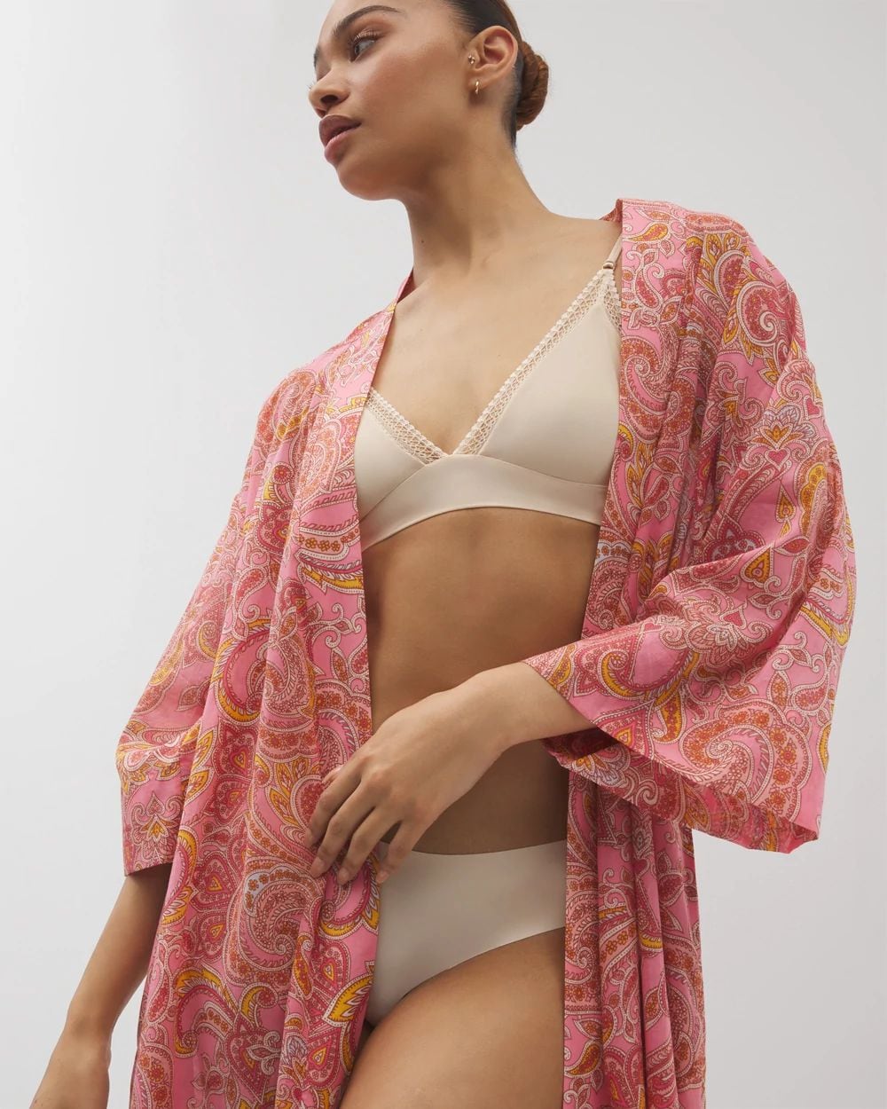 Cotton Voile Midi Robe