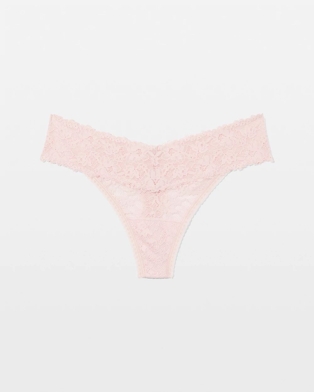 Perfect Lace Thong Panty click to view larger image.