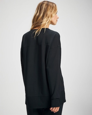 Ultrasoft Fleece V-Neck Sweatshirt click to view larger image.