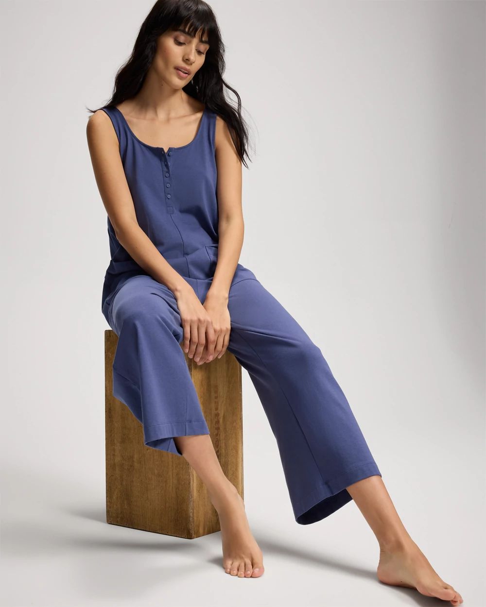 Most Loved Cotton Henley Jumpsuit
