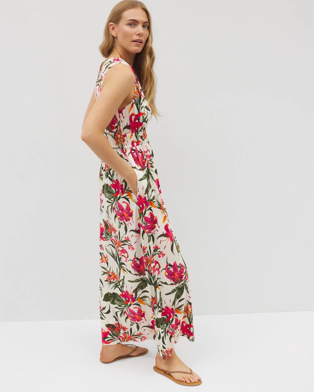 Riviera Surplice Maxi Bra Dress