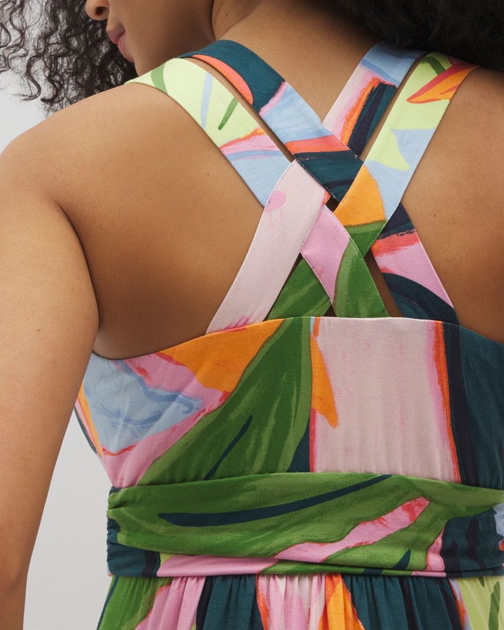 Soft Jersey Cross Back Strap Bra Dress