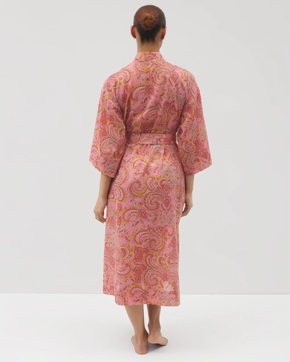 Cotton Voile Midi Robe