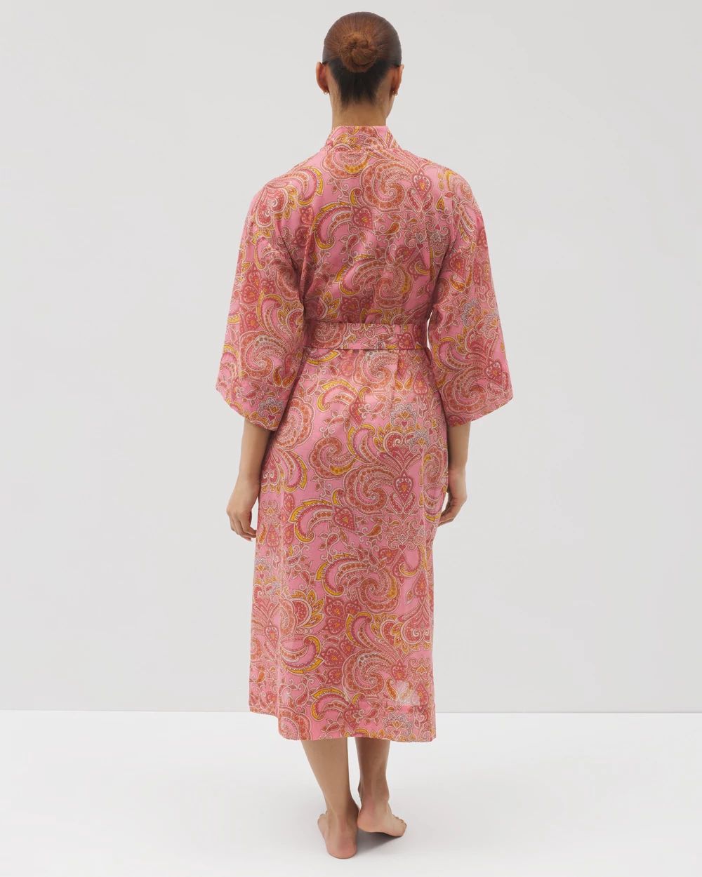 Cotton Voile Midi Robe