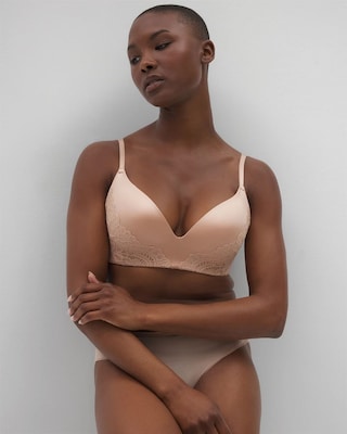 Wireless Lace Push-Up Bra