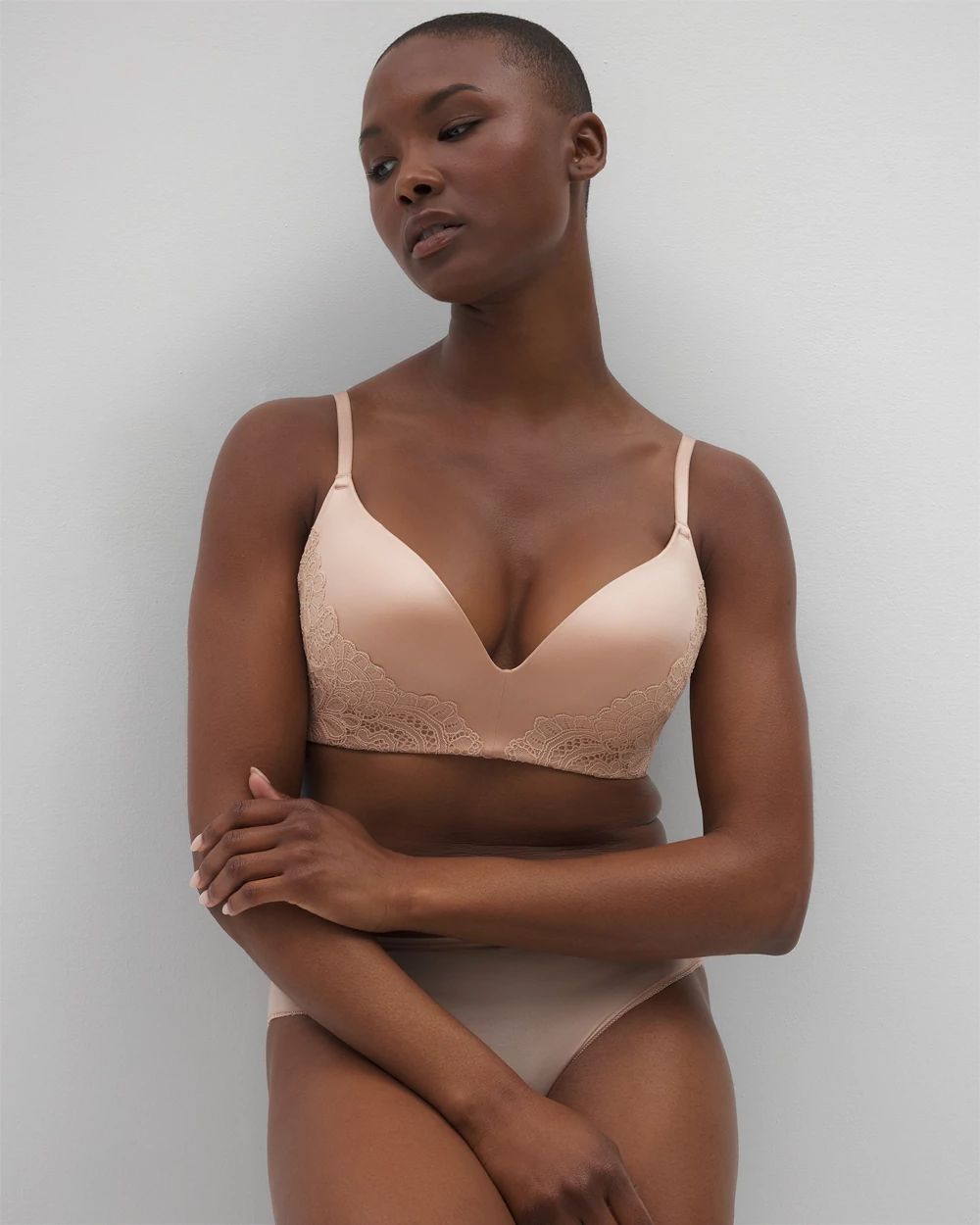 Stunning Wireless Lace Push-Up Bra