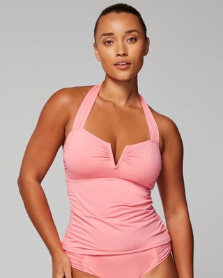 V-Wire Halter Tankini