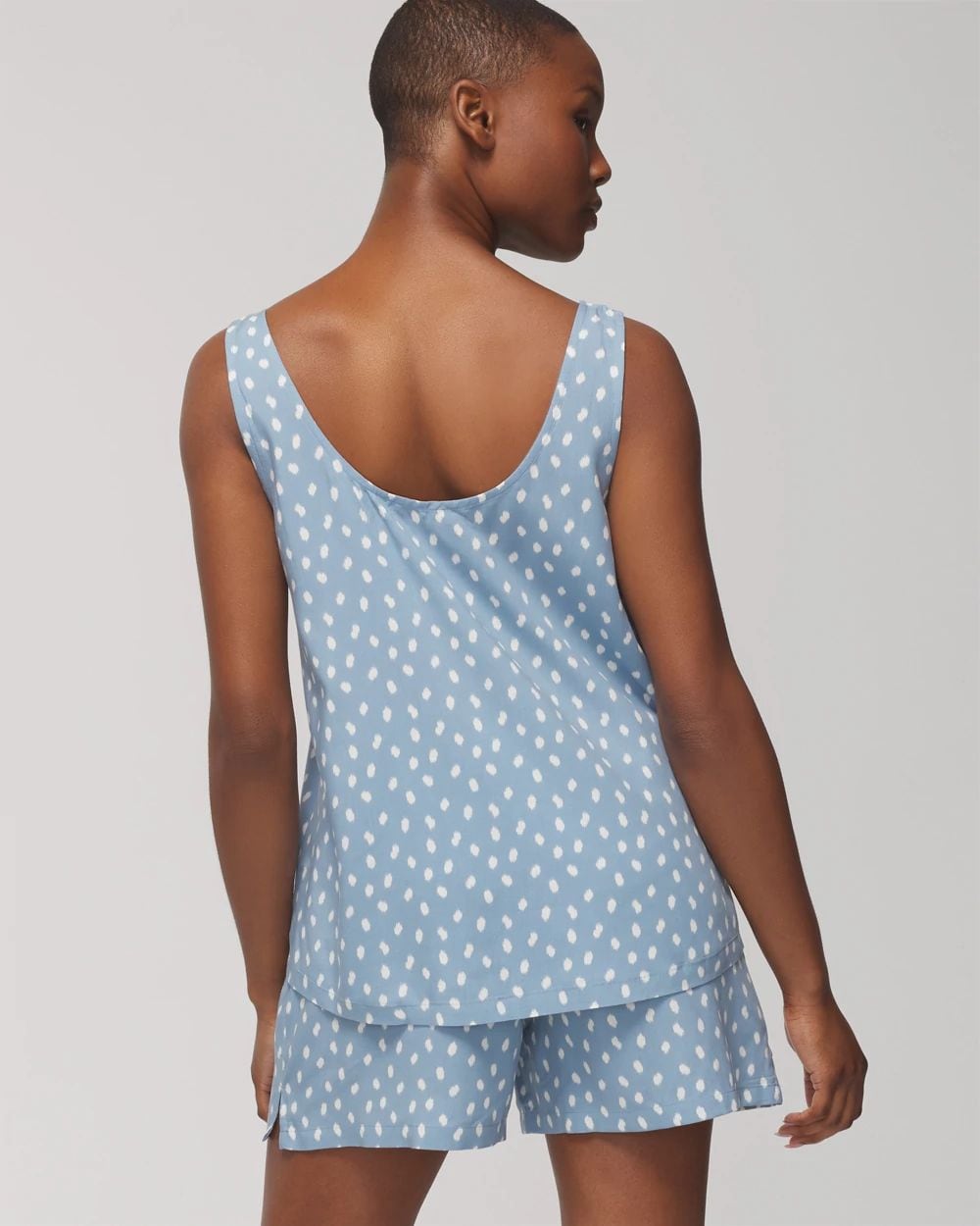 Rayon Challis Tank Shorts Pajama Set