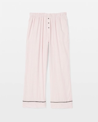 Velvet Piped Relaxed Pajama Pant click to view larger image.