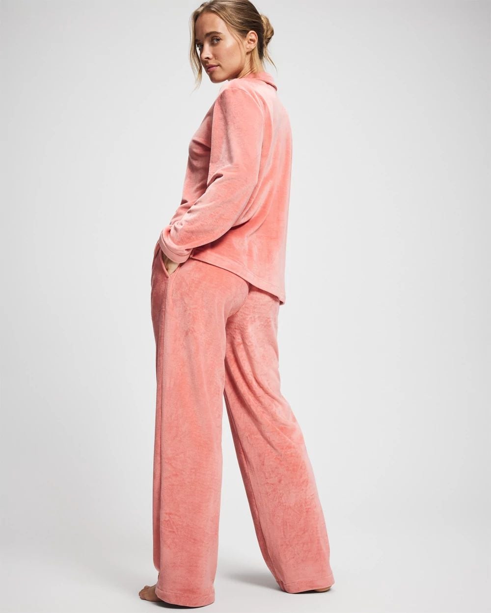 Microfleece Long Sleeve Pajama Set