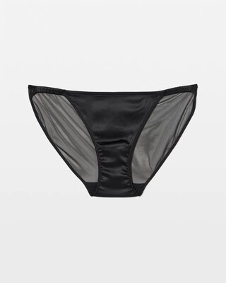 Shirred Satin String Bikini Panty click to view larger image.